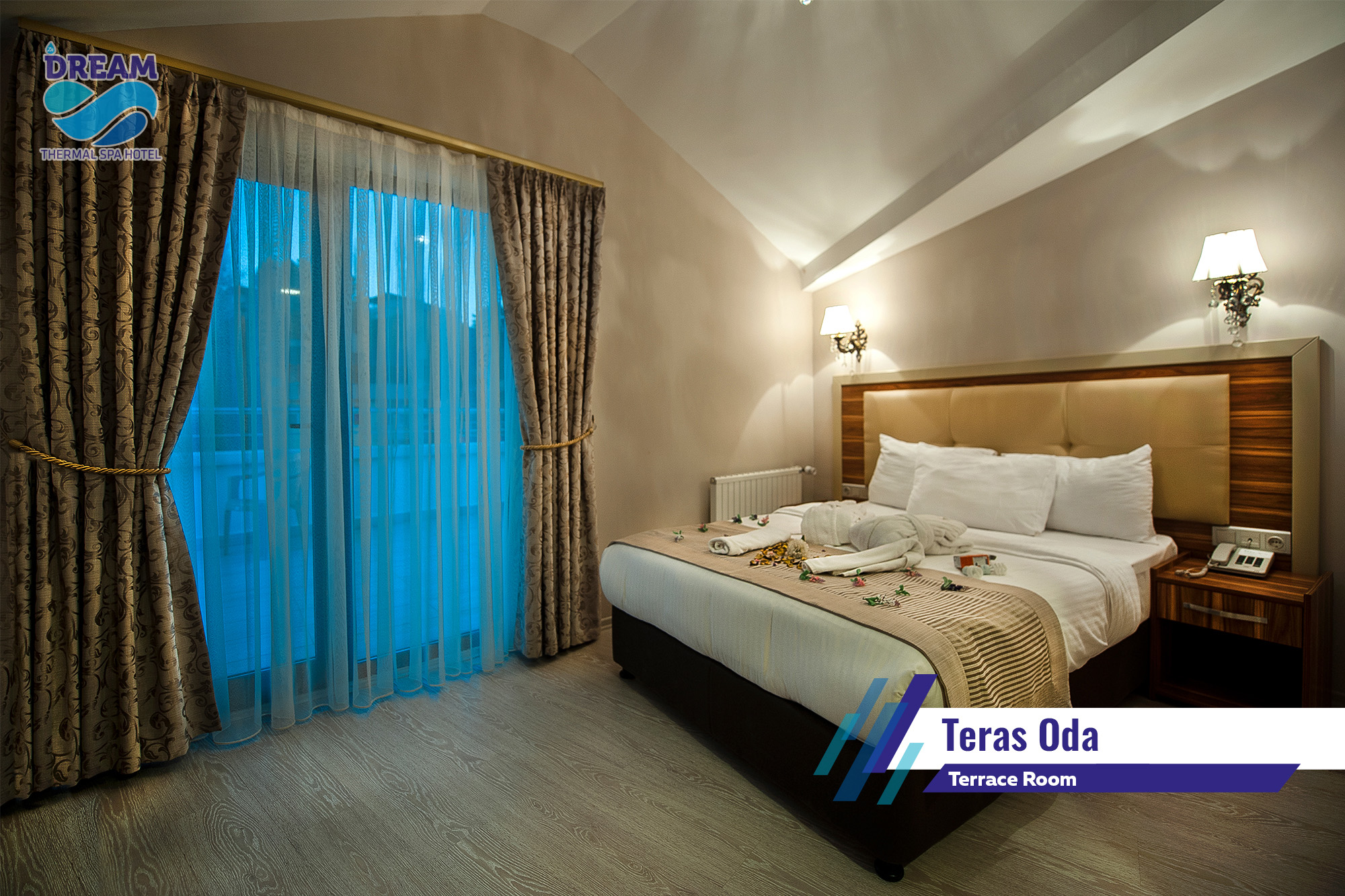 Almero Termal Spa Hotel Teras Oda